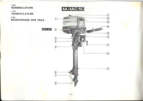 Product picture Yamaha Outboard Owners Manual 4HP 5HP 1980 